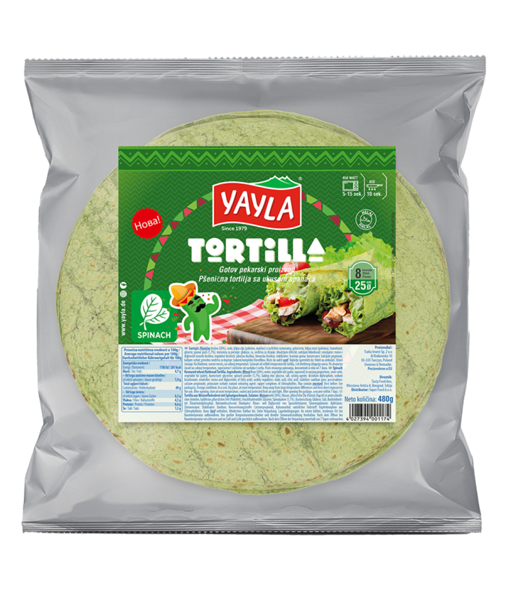 Tortilla - Spinach